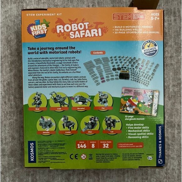 🌺 $30 New Kids First Robot Safari STEM Activity Kit - Picture 2 of 3